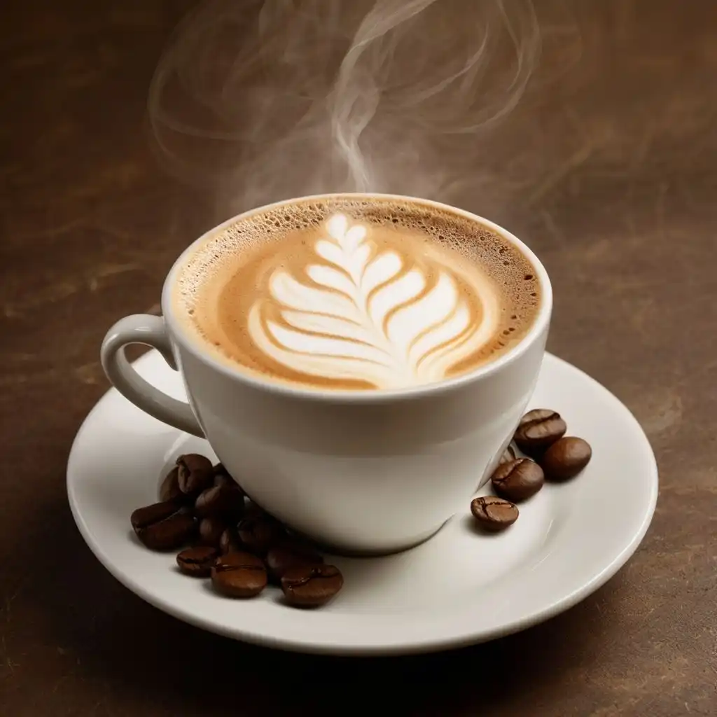 Freshly brewed coffee